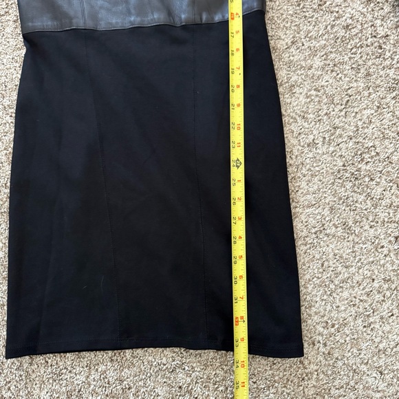 NWT! Helmut Lang Faux Leather Bodycon Little Black Dress LBD Medium - Picture 12 of 12